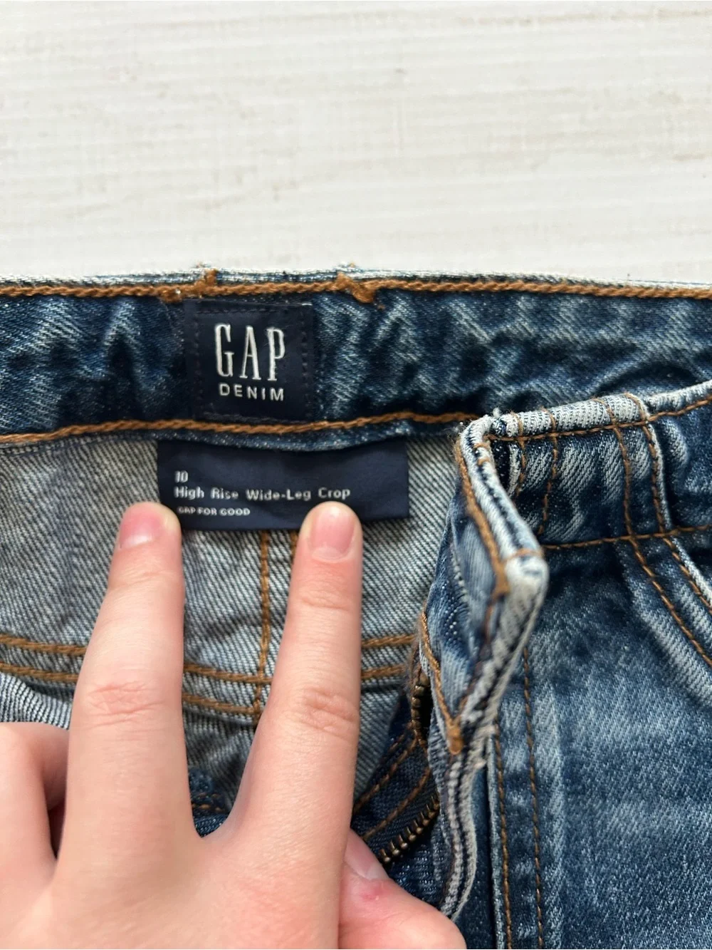 GAP | new |  Relaxed Wide-Leg Blue Denim Jeans